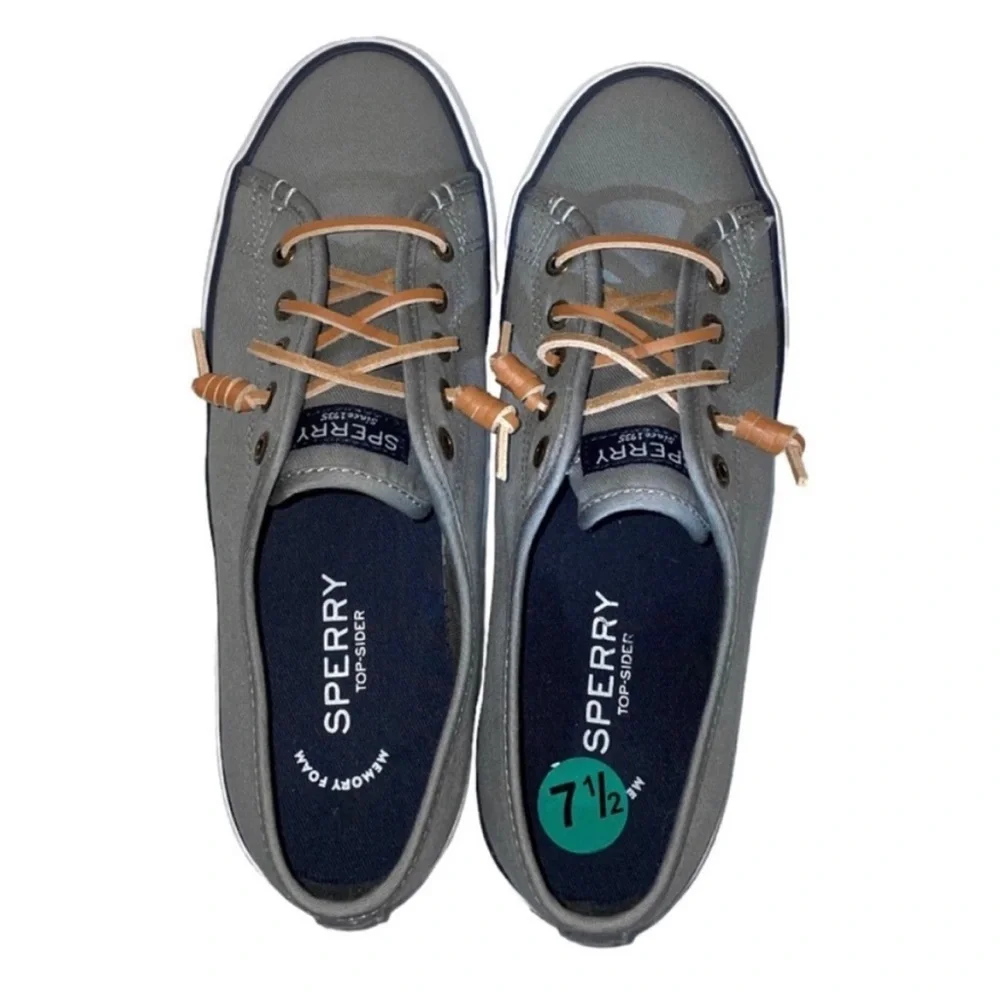 Sperry NWOT Top Sider Women's - PIER VIEW Sneaker Size 7 1/2 Grey 7.5 NWOT